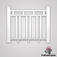 Декоративные заборы Holzdorf, вариант сборки №6, цвет белый в Старом Осколе